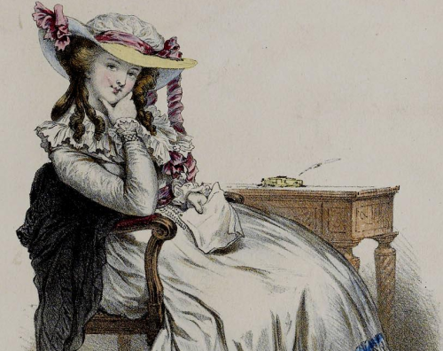 histoireinsolite:Fashionably seated 18th century ladies