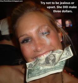 I mean, hell, that will pay for half of her first drink!