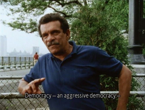 Derek Walcott in …And the Pursuit of Happiness(1986) dir. Louis Malle