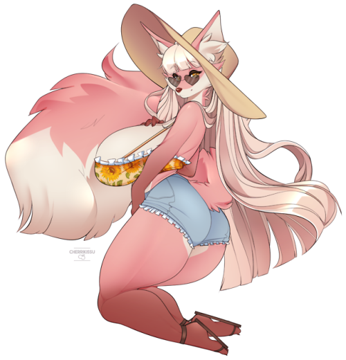 cherrikissu: Ravencrafte won my last YCH auction over on FA!  Loyse is all ready for beach season   🌻 ☀️ patreon // kofi 