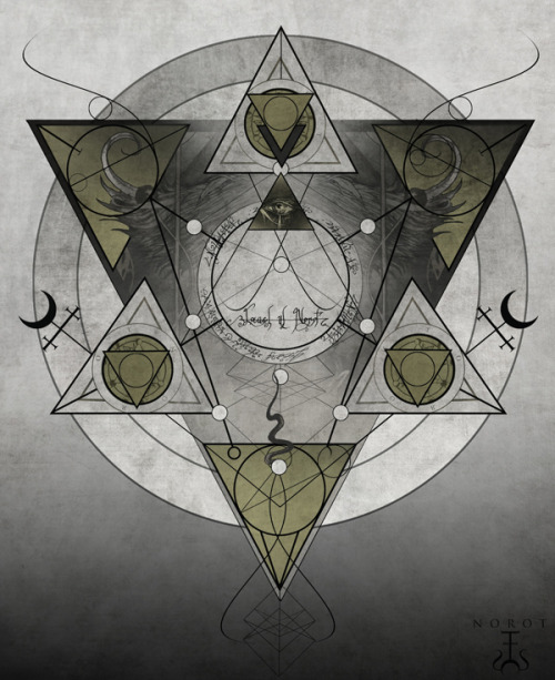 poeemindfckr:  N O R O T aka Robert W. Cook “Sigils and Mandalic Iconography consisting of hand drawn and digital elements. This concept is an exploration of a technique called Sigilization that was developed by the Magickian Austin Osman Spare which