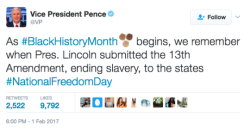 heyblackrose: the-movemnt:  #PenceBlackHistory