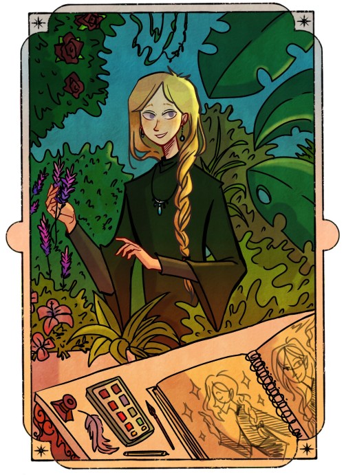 All The Illustrations I Made For The Wonderful Fic Thorns By @orange-peony For The @drarry-mini-bang