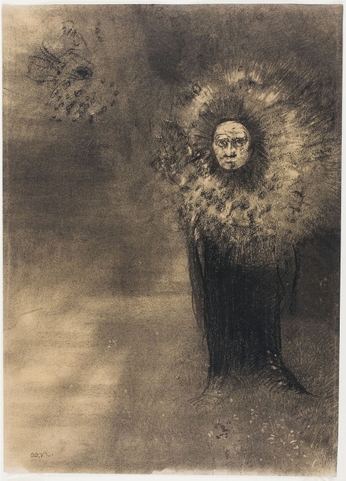 Human Plant, Odilon Redon, 1870, Art Institute of Chicago: Prints and DrawingsDavid Adler Collection