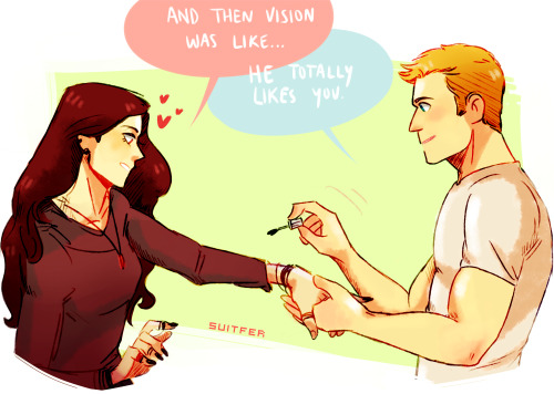 suitfer:steve’s team bonding with wanda includes manicures and talking about their crushes (in