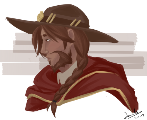 kerfufflewatch:I wanted McCree with a braid :&lt;