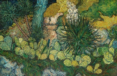 cactus-in-art:Tomás Harris (British, 1908–1964)Landscape, Palm Trees and Cacti