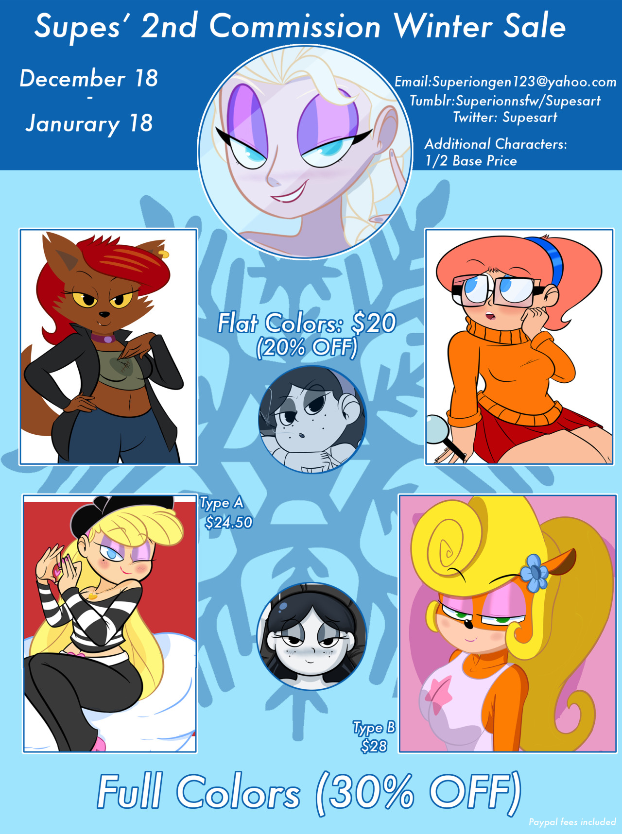 superionnsfw:  superionnsfw:  WINTER COMMISSIONS ARE FINALLY HERE (again) :D! Slots:1.Open
