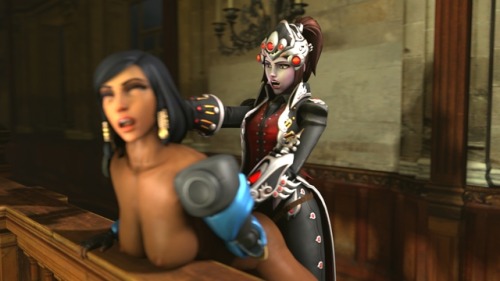 More Pharah x Widow femdom porn pictures