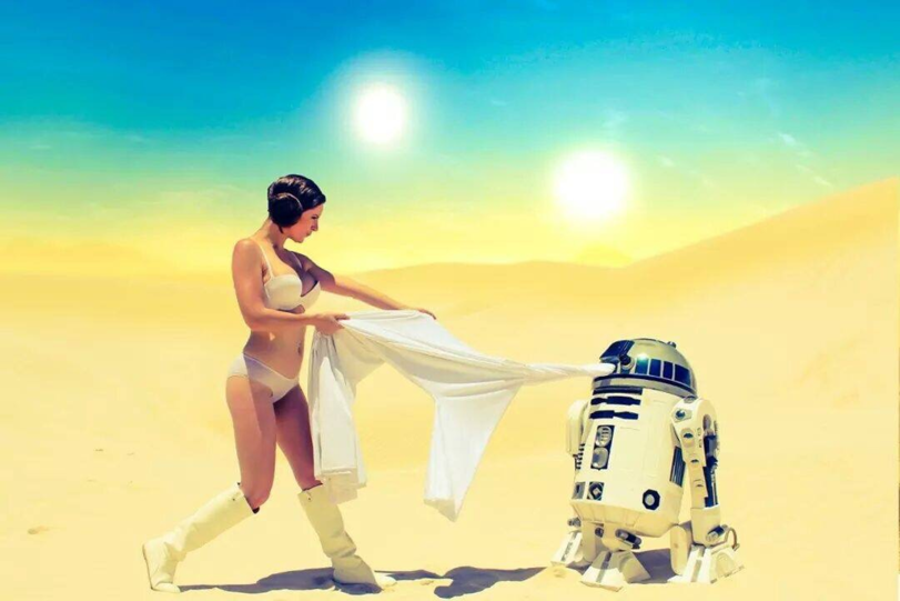 asweetheartbeing40:  johnnyfeversghost:  R2D2 is such a dirty old robot.  Lol!! passionategeek
