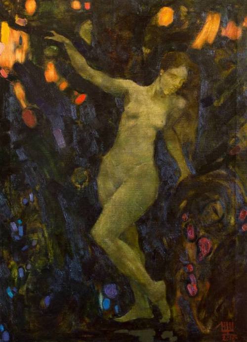 enjoypaitings: hildegardavon: Igor Shcherbakov, 1990- Mermaid in the swamp, 2014, oil on canvas, 120