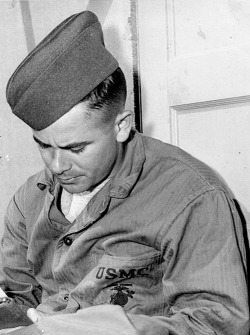 mrglennford:  Glenn Ford in his United States Marine Corps uniform at Camp Pendleton, California, 1944.   