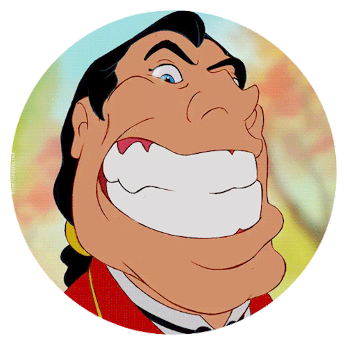 disneyisperfection:  Gaston “peeking” through your blog/dash (transparent)