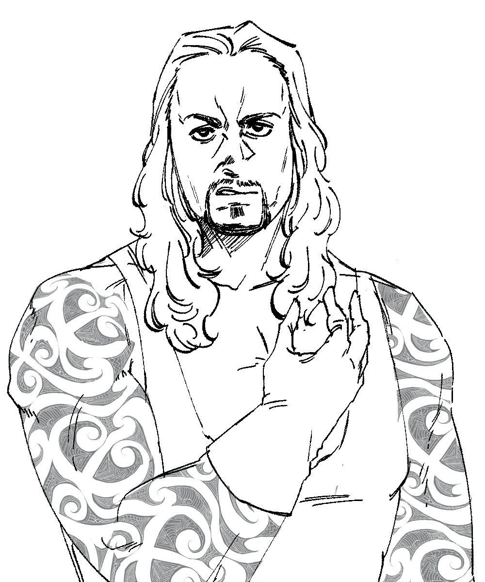 wwe coloring pages undertaker