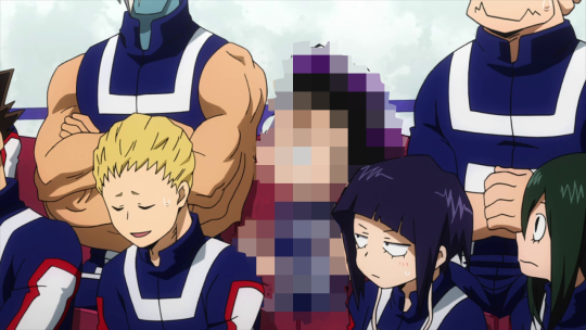 enecoo: radicalapollo:  enecoo: BNHA, but every time Mineta appears on-screen he’s just censored in mosaic The gang’s all here  