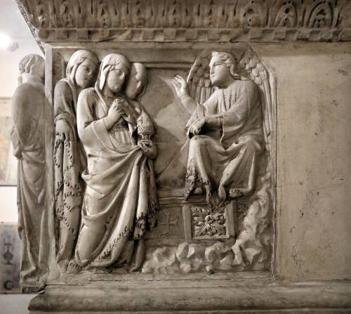 centuriespast: TINO DI CAMAINOTomb of Gastone della Torre: The Three Marys at the Tomb1319MarbleMuse