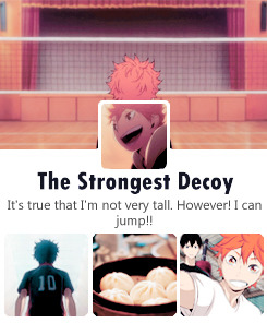 tobiios:   Some Karasuno Characters   Tumblr  credits: x, x, x; inspired by: x 