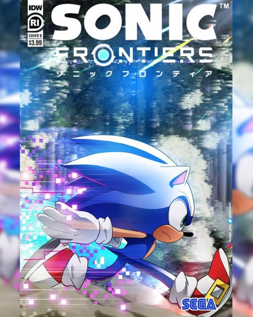 ✨ ✨Updated my fake IDW Comics Sonic Frontiers cover with the new logo and some added effects✨ #sonic