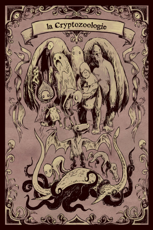 cryptid-believer: La Cryptozoologie poster by the Gorgonist