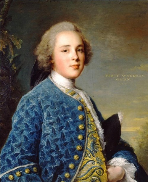 history-of-fashion:1744 Jean-Marc Nattier - Percy Wyndham O'Brien