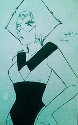 Nickey66:  I Love Drawing Peridot Out Of All The Crystal Gems. I Love Her Crazy Attitude