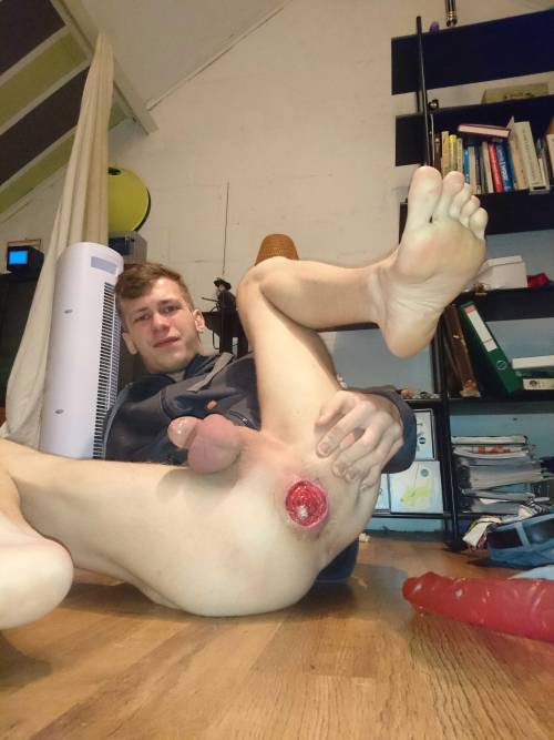 yourarzheithole:  faggotslaveboy:  Before, during and after 😇  I’m thrilled!
