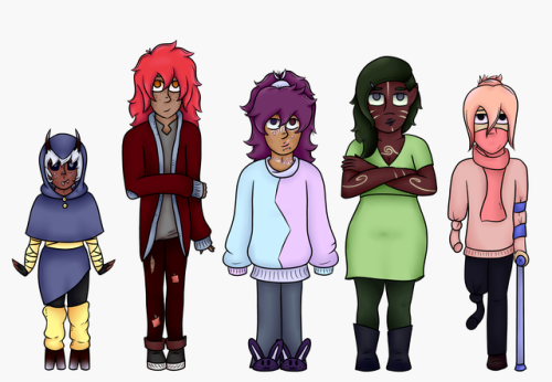 new ocs! NaNo is coming up soon and I have my novel, The Cloven Spire, all planned out, so I wanted 