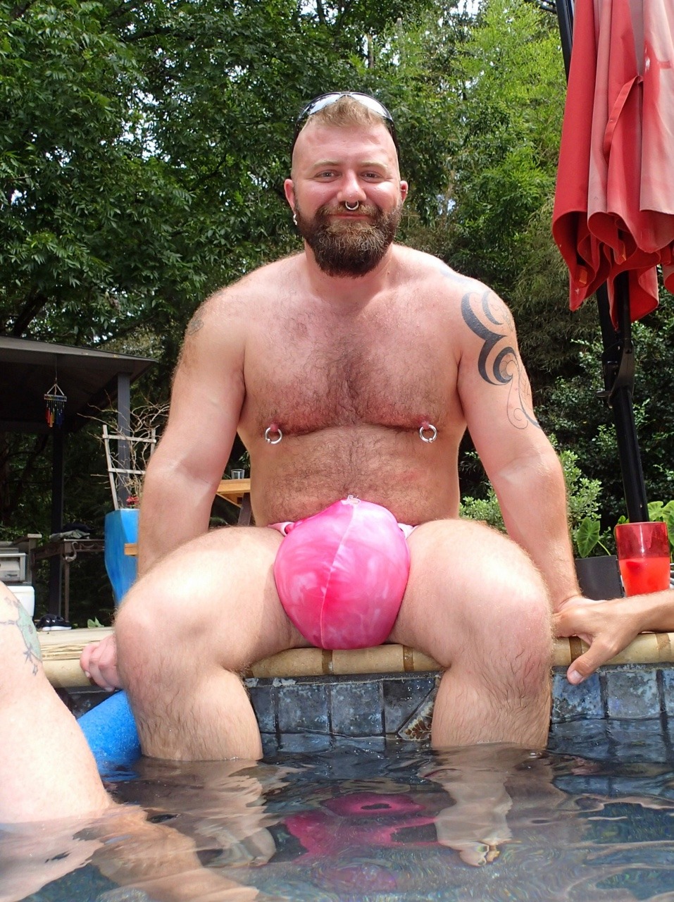 mcmeathead2:  I forgot my swimwear, so I just wore my  @cut2medesigns undies instead.