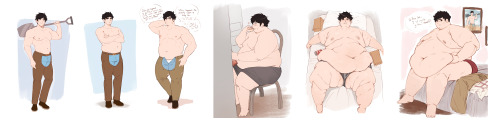 Made A Collage Of All The Comms I've Gotten From @plumpybread Over The Past Few Years, My Boy Yuri's