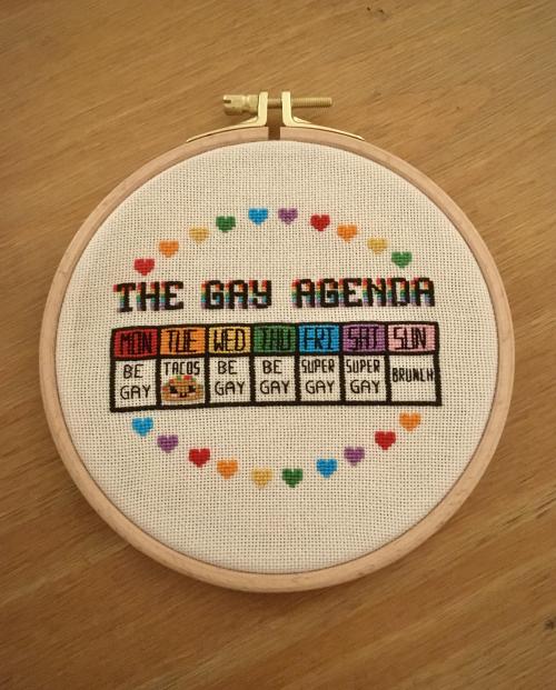 crossstitchworld:  Second finished cross stitch, and first framed in a hoop, I made it as a gift for my best friend’s 30th ! Pattern by CatsInSpaceArt on Etsy by  FinAoutDebutJuillet