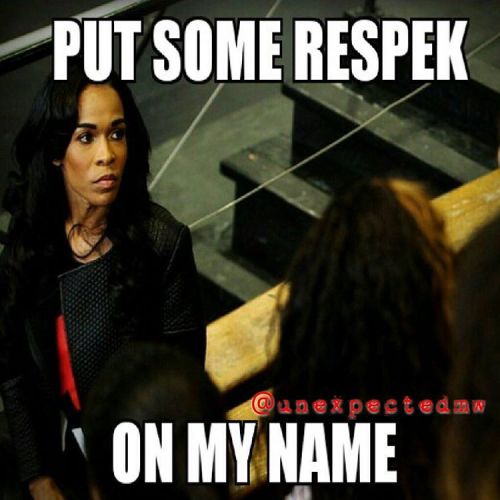 #TeamMichelle Have a good weekend and don&rsquo;t forget to &ldquo;Put Some Respek on My Name&rdquo;