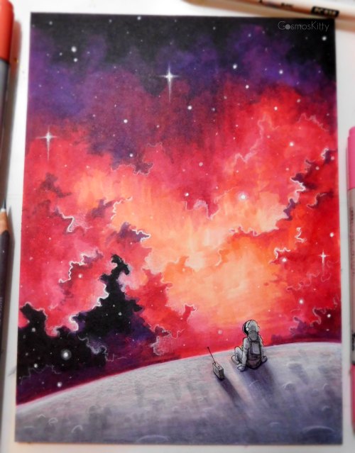 cosmos-kitty: Trying out some new colour combinations with Copic markers, the original is available 