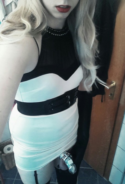 chastitysissysilas: Anyone want the key to my new steel chastity cage? You can control me and i woul