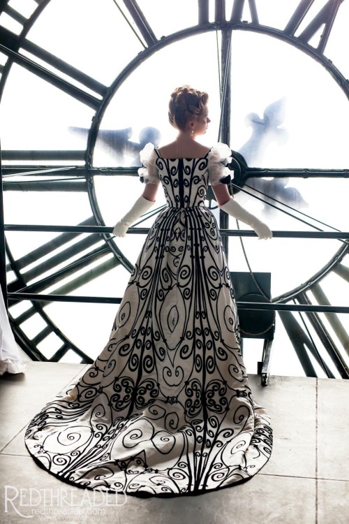 Tempus Fugit. Keep making art. Replica House of Worth 1898 ironwork gown made and worn by Cynthia 