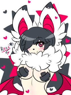 cornfrostyart:  koyakyuun:  Birthday gift for cornfrostyart !i’m in love with this fluff ball’s design honestly  Thank you! She looks super fluffy and cute!