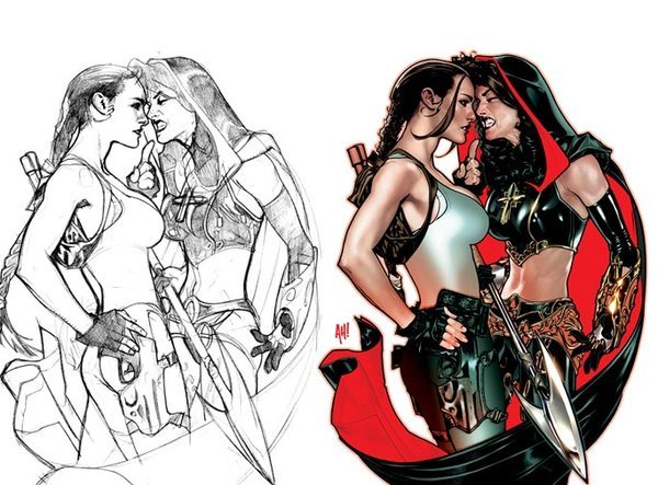 pinuparena:  By Adam Hughes