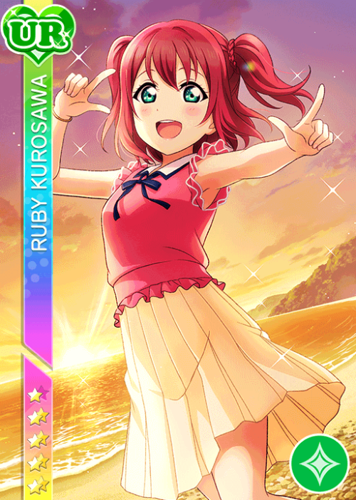 Aqours Nakayoshi Match ‘Subunit Battle‘ (1)Points#2509 UR Ruby ( イメージの向こう側 ) - Perfect Lock#2506 SSR