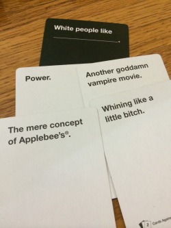 liftedeyes:  liftedeyes:  My friends are amazing at Cards Against Humanity  I’ve never posted anything that deserved to go more viral than this. 