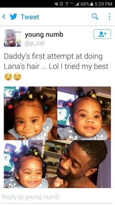 running-from-crazy:  glowup-poppin: briashaaaa:   myactivism:  Please go give him props for the great job. Proud Poppa.   Aww😍   😩😩😩😭💙   he did so good 😭😍