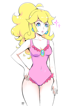 milkayart:summery peach doodl