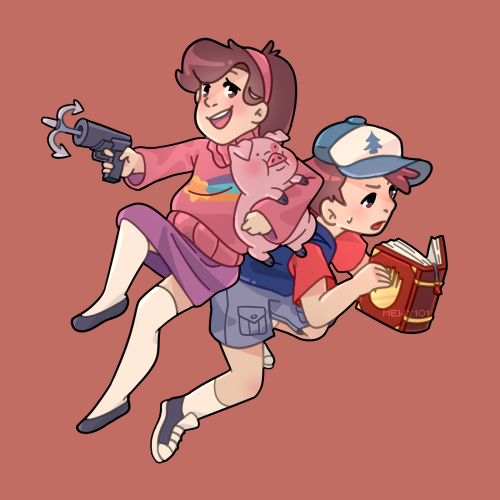 Twins^2!! I Haven't Drawn Anything GF Related In A Very Long Time