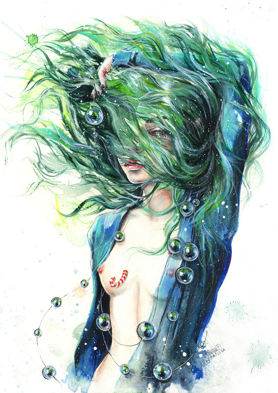 bestof-society6:   ART PRINTS BY TANYA SHATSEVA Whisper Marrie Christmas Water Freckly The