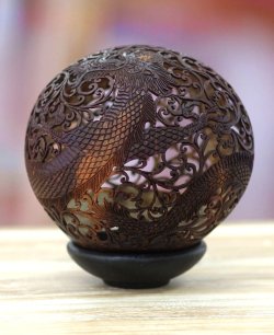 blazepress:  Carved from a coconut.