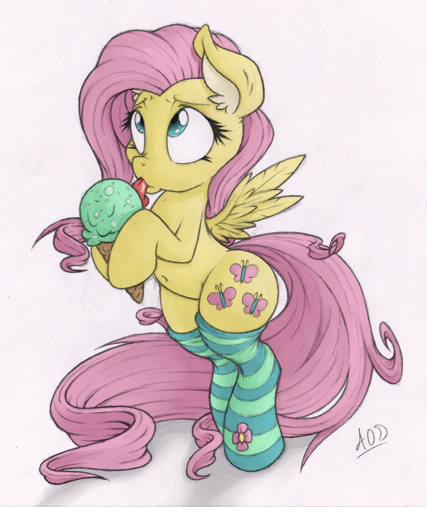 madame-fluttershy:  Colour In Fluttershy Lick by PanickyPinky  &lt;3