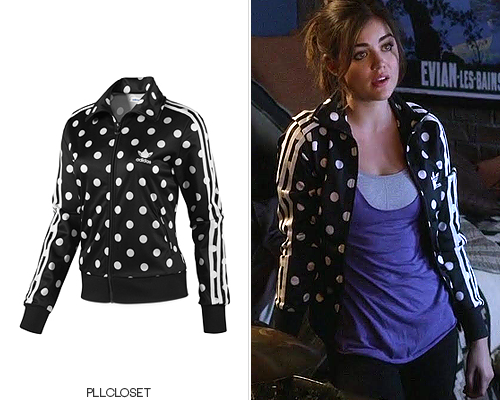 black and white polka dot adidas jacket