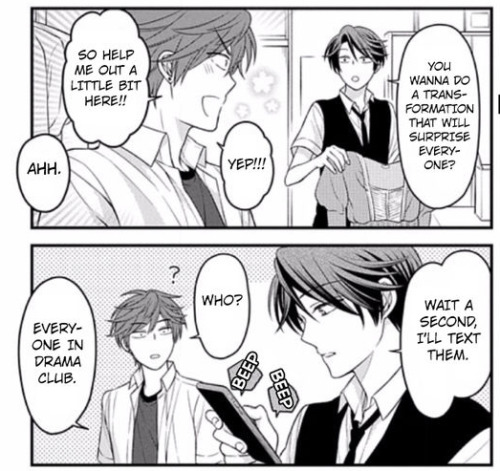 syncopatedid: Snippets from Gekkan Shojo Nozaki-kun #87 Yeah, we know Hori Sempai has been noticing 