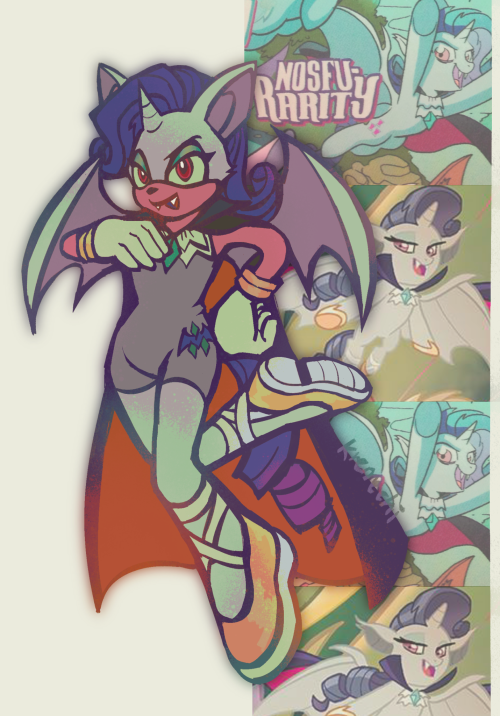 Got A Request 2 Draw A Mobian Style Bat Rarity But I Took It Upon Myself 2 Also Make It Nosfu-rarity!
