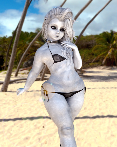 rivaliant:  well Summer is whining down for most people.   but that still doesn’t mean we can’t have a few more Beach Renders eh?   here we have Silk sporting a new Hair prop I was shown. Now honestly she doesn’t look half bad with it. but I think