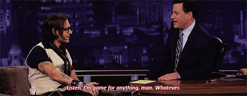dreamofdepp:  Johnny Depp on the Jimmy Kimmel Show