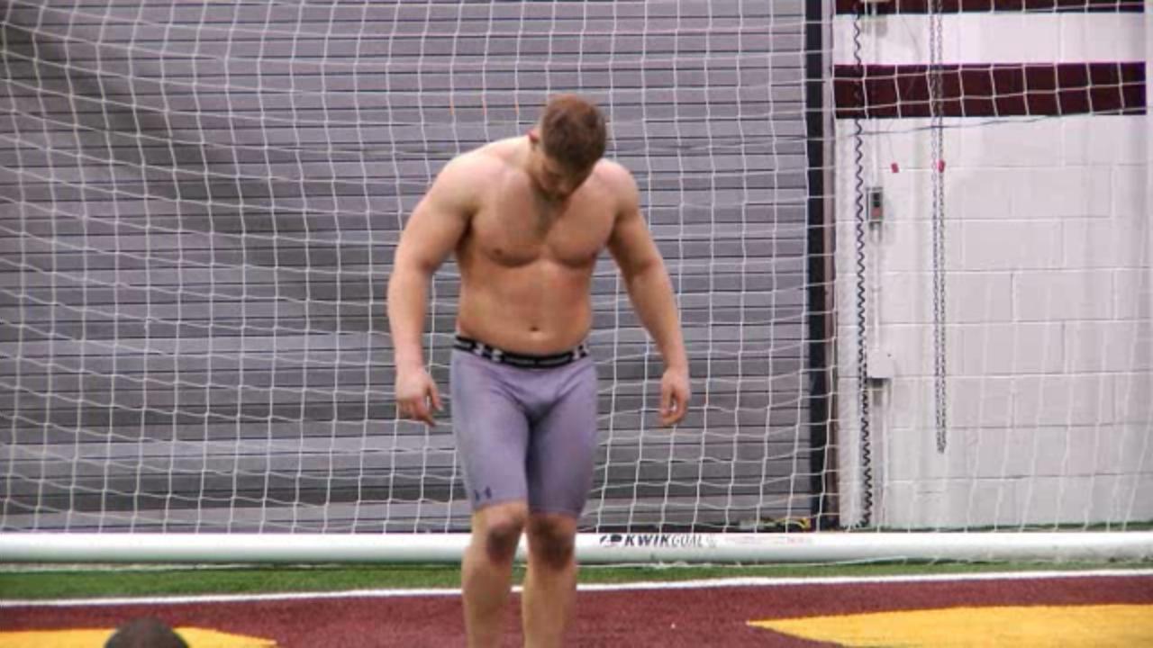 Matt Berning, Central Michigan and NY Jets Central Michigan Pro Day video (where